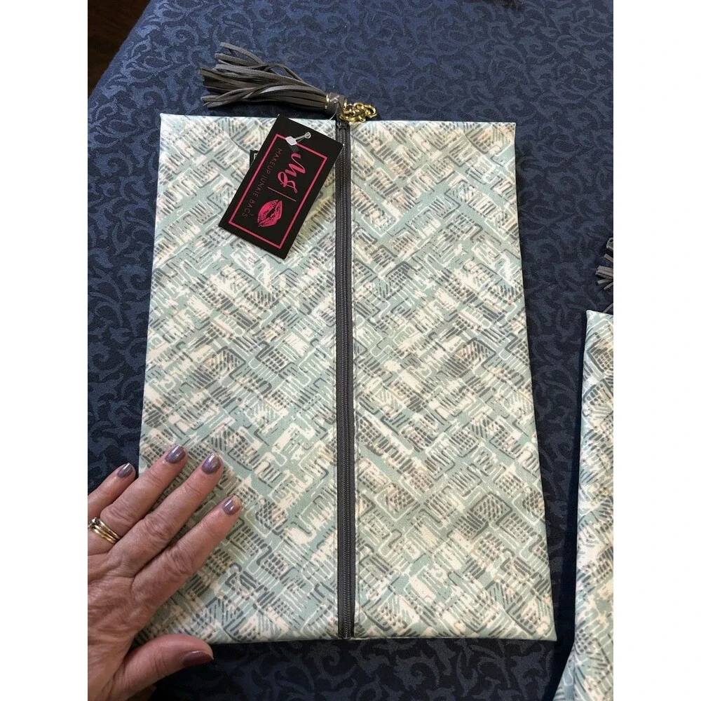 Makeup Mommy Junkie Bag Set Of 4 Mint Green New With Tags